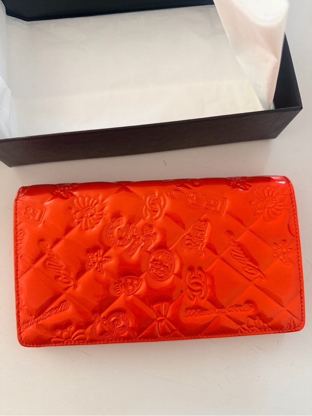 CHANEL Lucky Charm Patent Leather Wallet